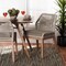 Baxton Studio Jennifer MidCentury Transitional Grey Woven Rope Mahogany Dining Side Chair 212-12806-ZORO - alternate 1